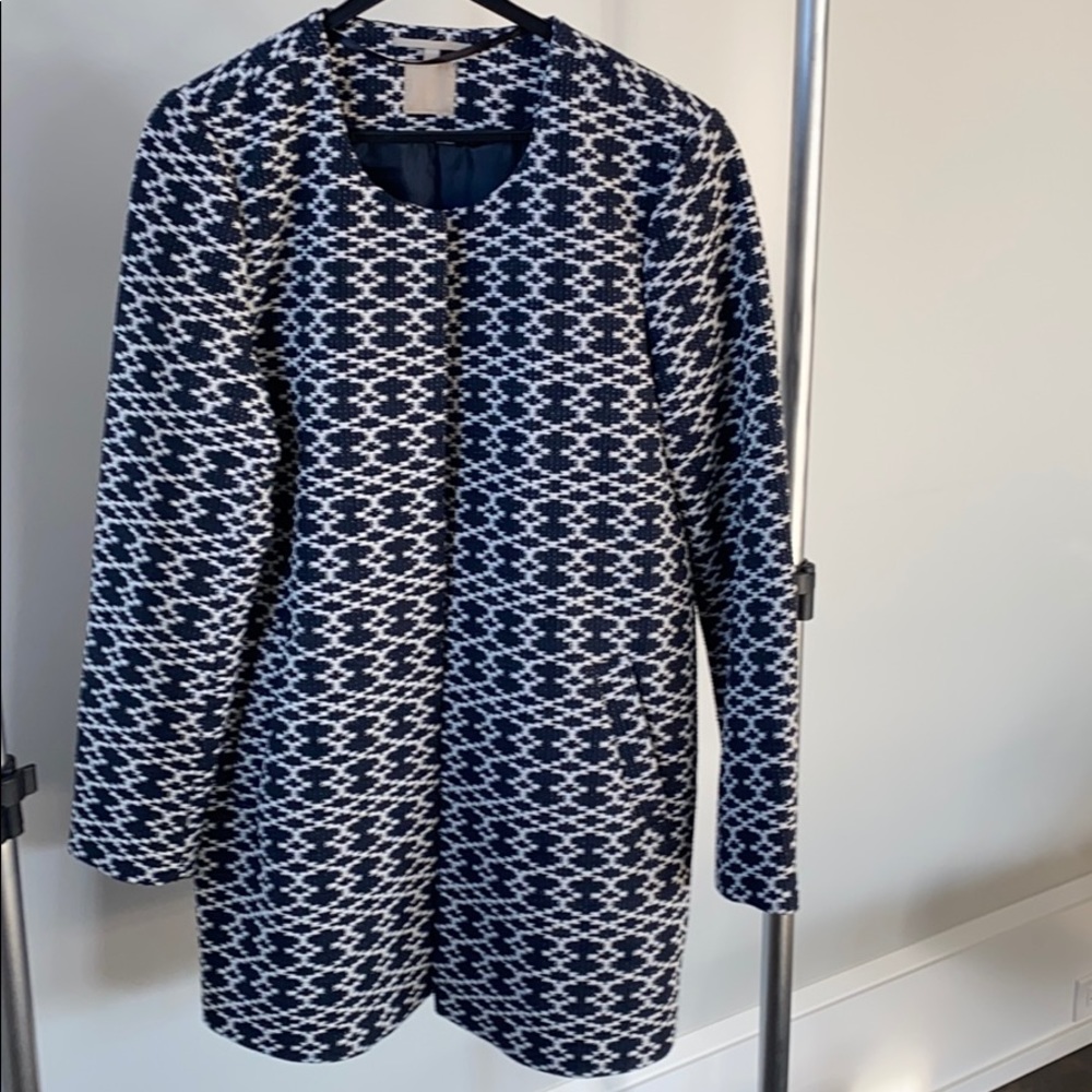 Fall jacket ikat print